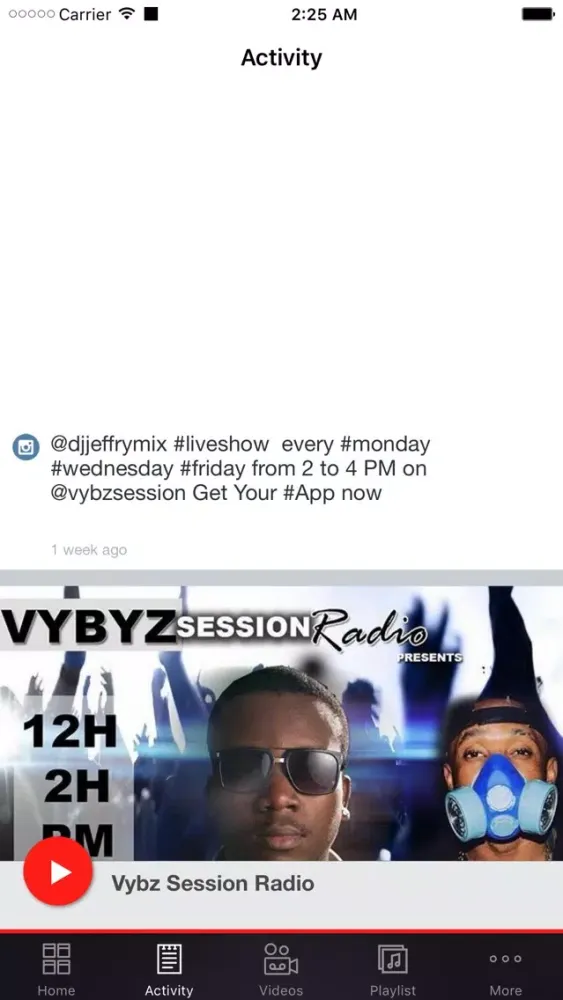 Vybz Session Radio Ekran Görüntüleri