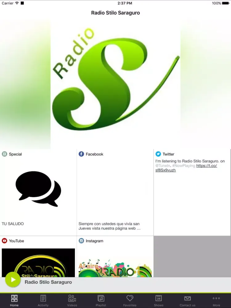 Screenshot di Radio Stilo Saraguro iPad 
