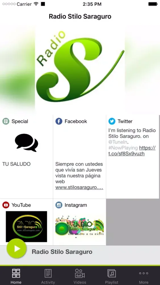 Screenshot di Radio Stilo Saraguro
