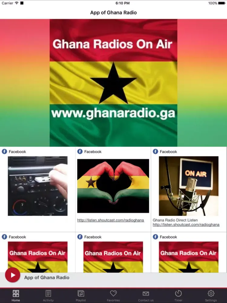 App of Ghana Radio iPad  স্ক্রিনশট