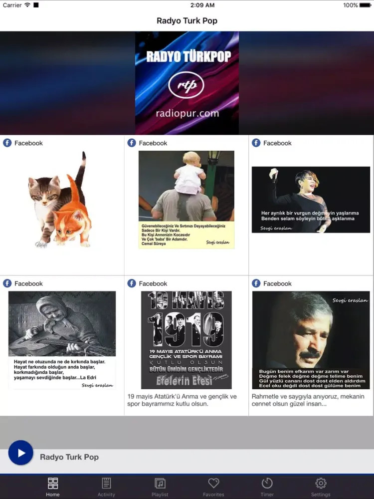 Radyo Turk Pop iPad  Ekran Görüntüleri
