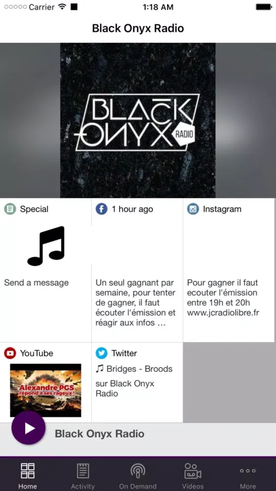 Capturas de pantalla de Black Onyx Radio