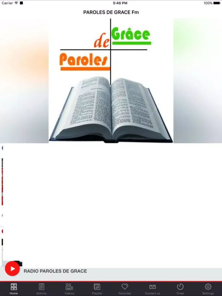Скриншоты PAROLES DE GRACE Fm iPad 