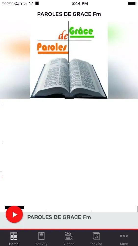 Скриншоты PAROLES DE GRACE Fm