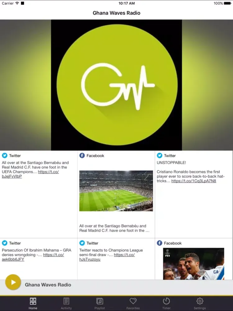 Ghana Waves Radio iPad  スクリーンショット