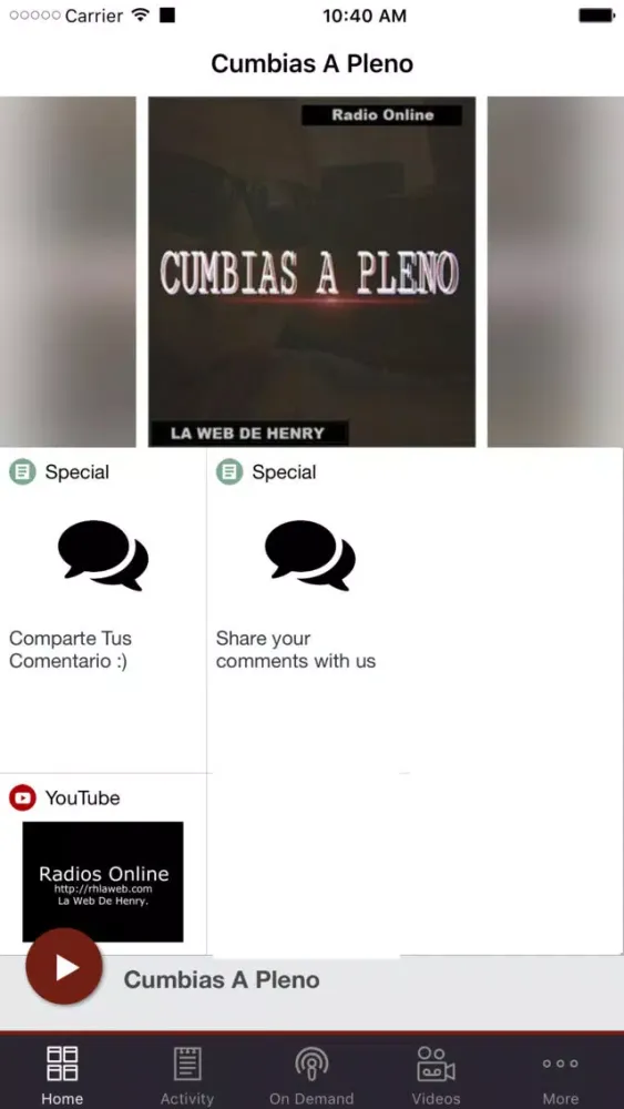 Cumbias A Pleno应用截图