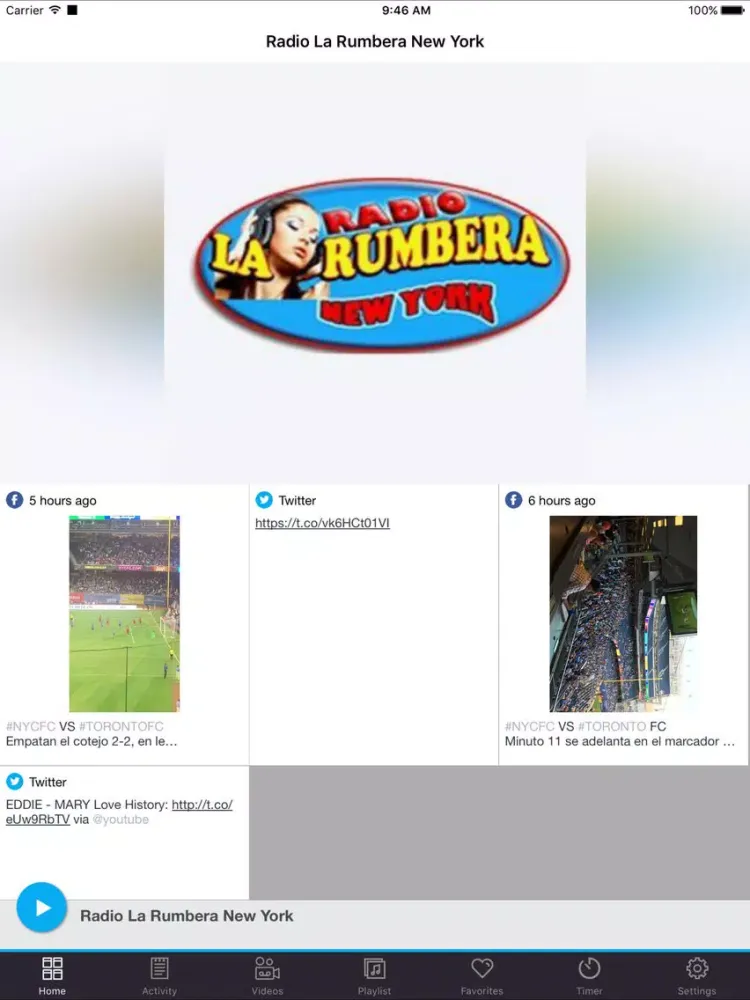 Capturas de tela do Radio La Rumbera New York iPad 
