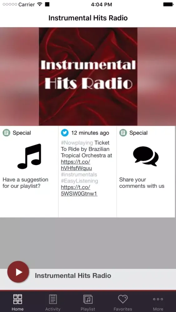 Instrumental Hits Radio Screenshots