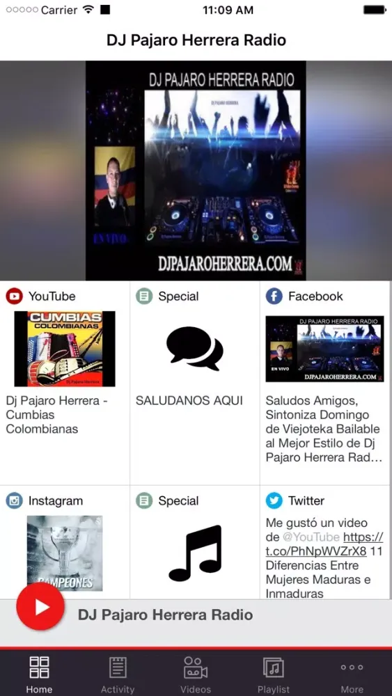 Captures d'écran de DJ Pajaro Herrera Radio