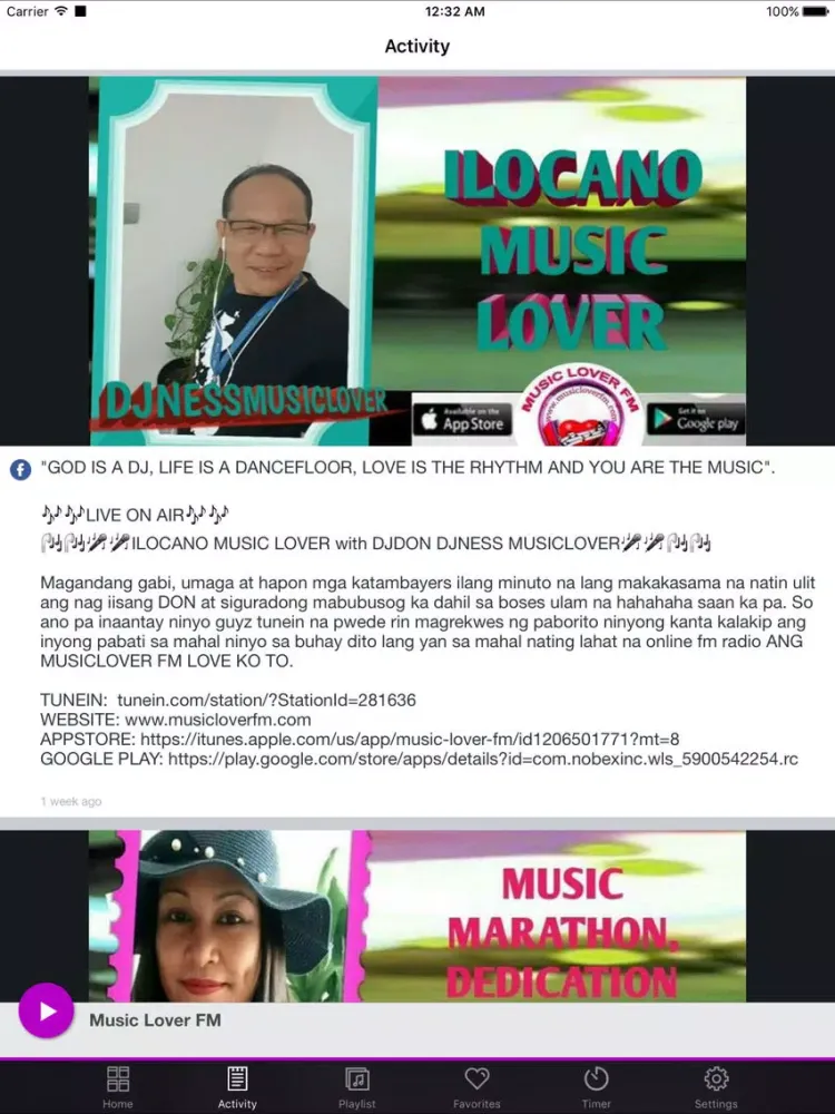 Music Lover FM iPad  स्क्रीनशॉट