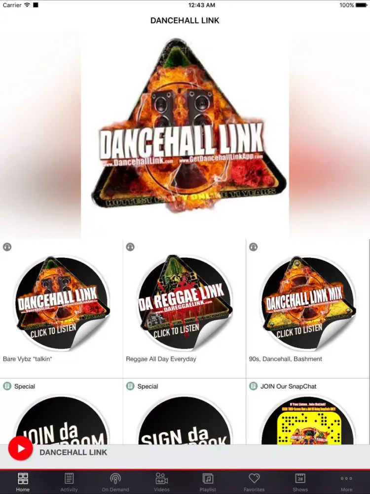 DANCEHALL LINK iPad  স্ক্রিনশট