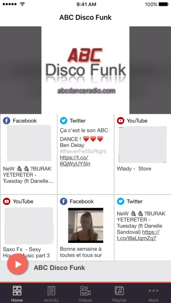 Capturas de tela do ABC Disco Funk