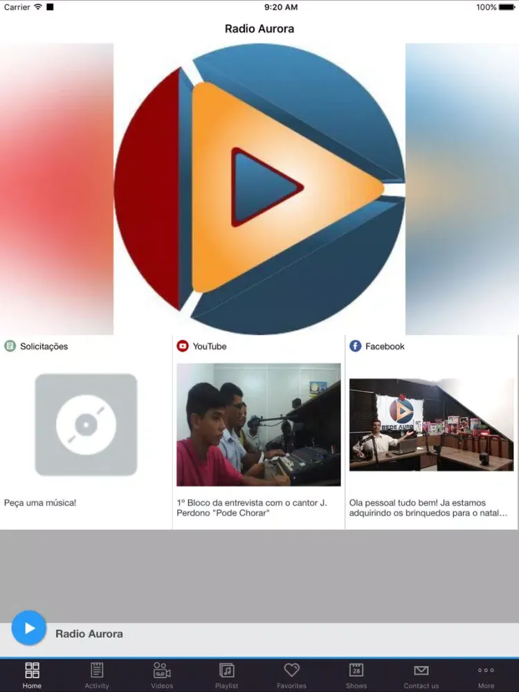 Скриншоты Radio Aurora iPad 