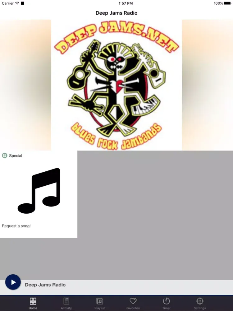 Capturas de tela do Deep Jams Radio iPad 