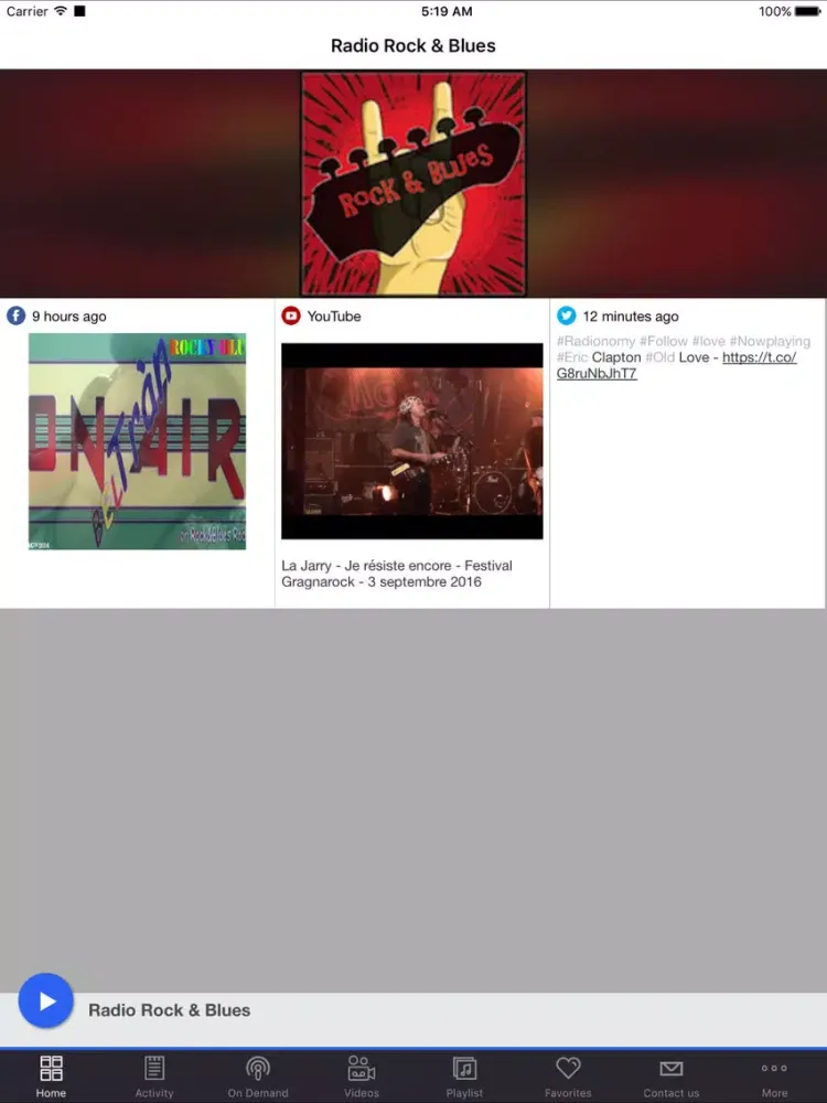 Radio Rock & Blues iPad 应用截图