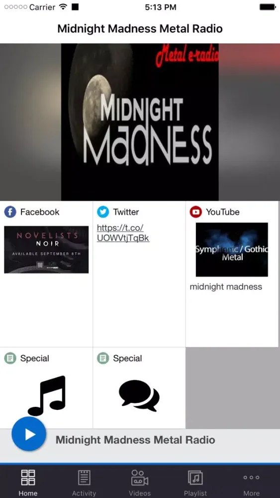 Midnight Madness Metal Radio স্ক্রিনশট