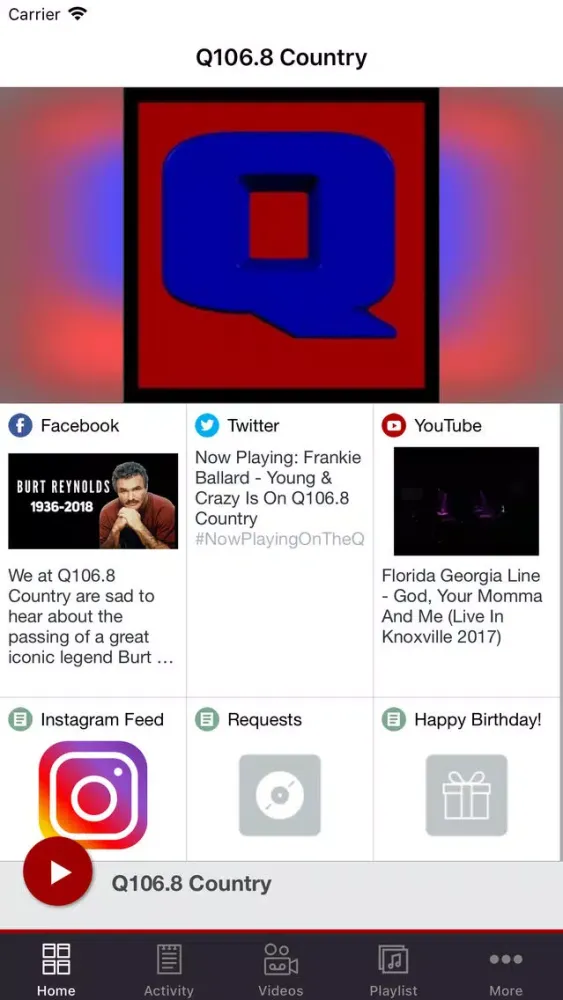 Q106.8 Country | WQKT-DB স্ক্রিনশট