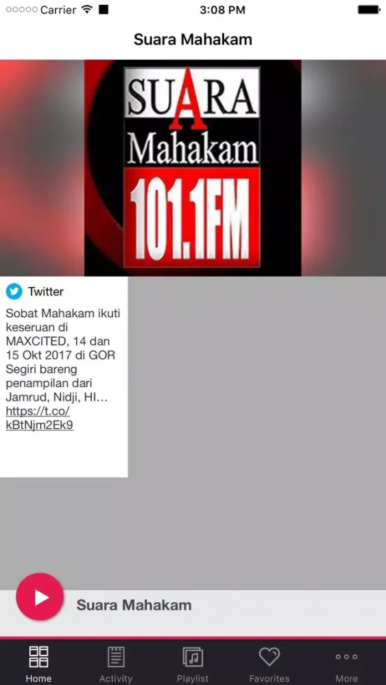 Tangkapan layar Suara Mahakam