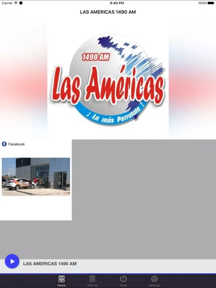 ภาพหน้าจอของ LAS AMERICAS 1490 AM iPad 