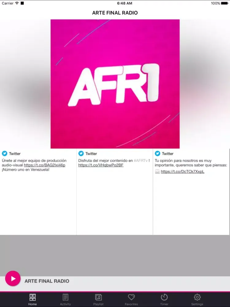 ARTE FINAL RADIO iPad  スクリーンショット