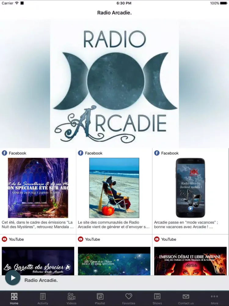 Radio Arcadie. iPad  سکرین شاٹس