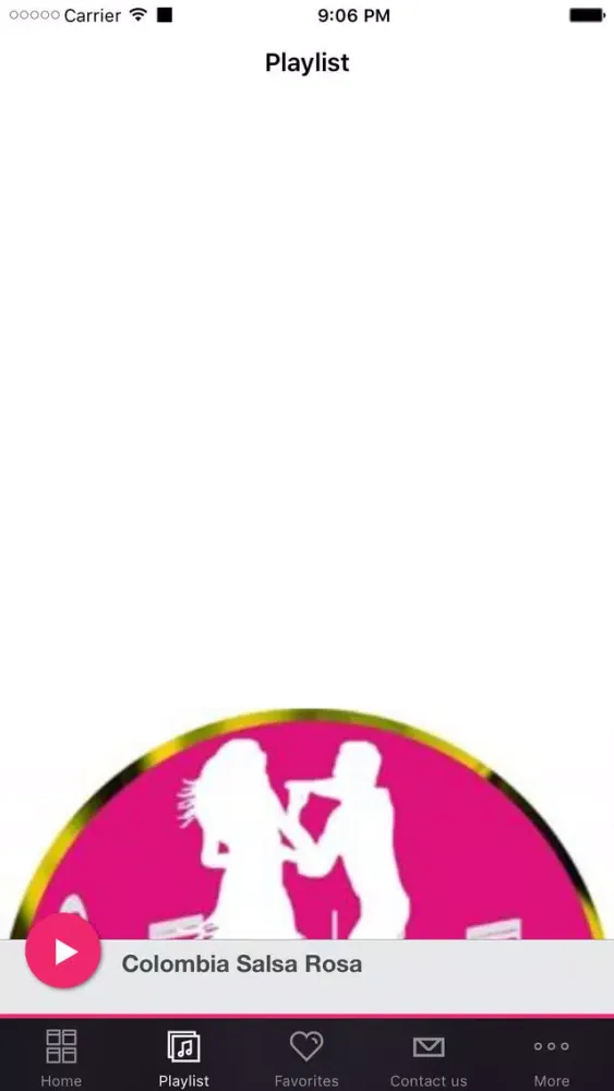 Tangkapan skrin Colombia Salsa Rosa.