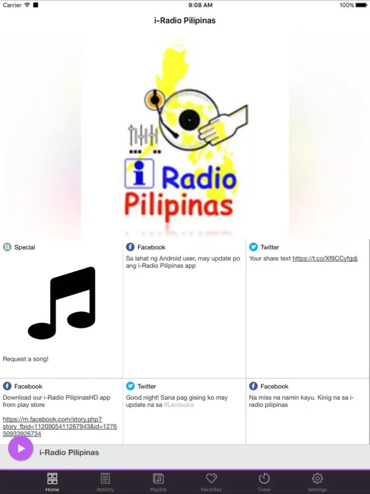 i-Radio Pilipinas iPad  Screenshots
