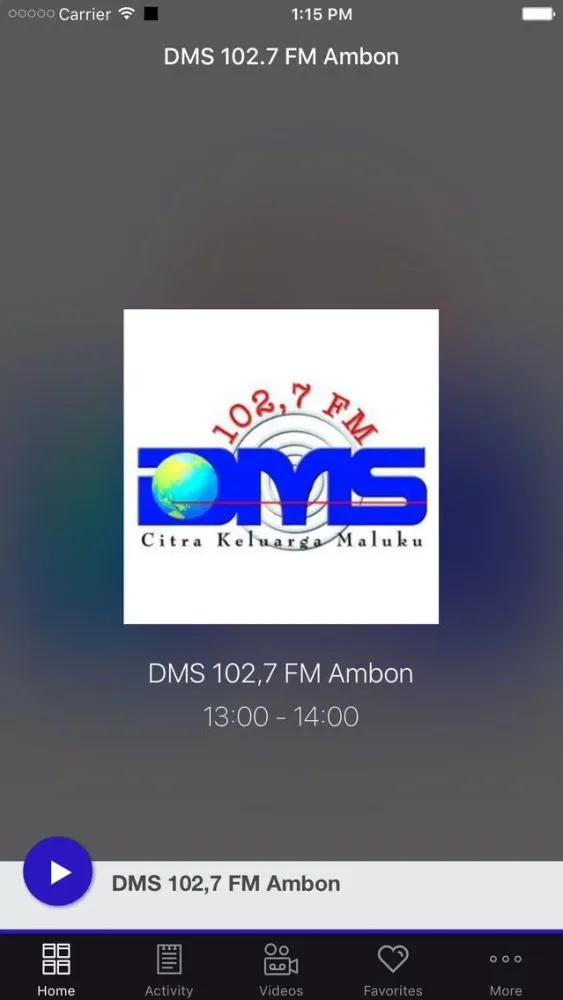 Capturas de tela do DMS 102.7 FM Ambon