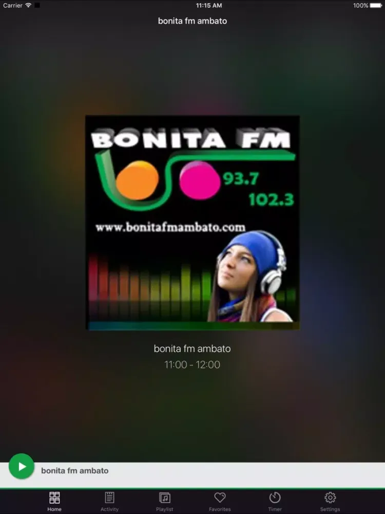 bonita fm ambato iPad  스크린샷