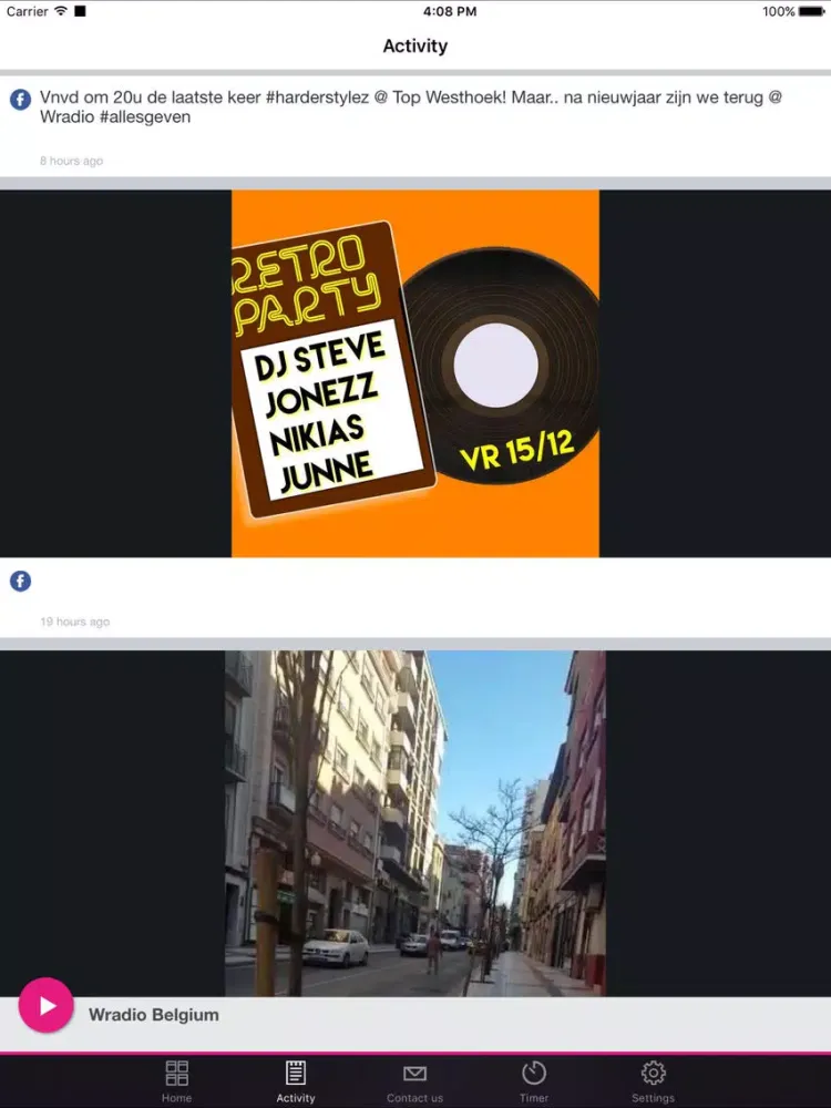 Capturas de pantalla de Wradio Belgium iPad 