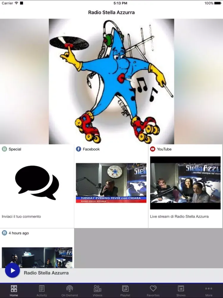 Скриншоты Radio Stella Azzurra iPad 