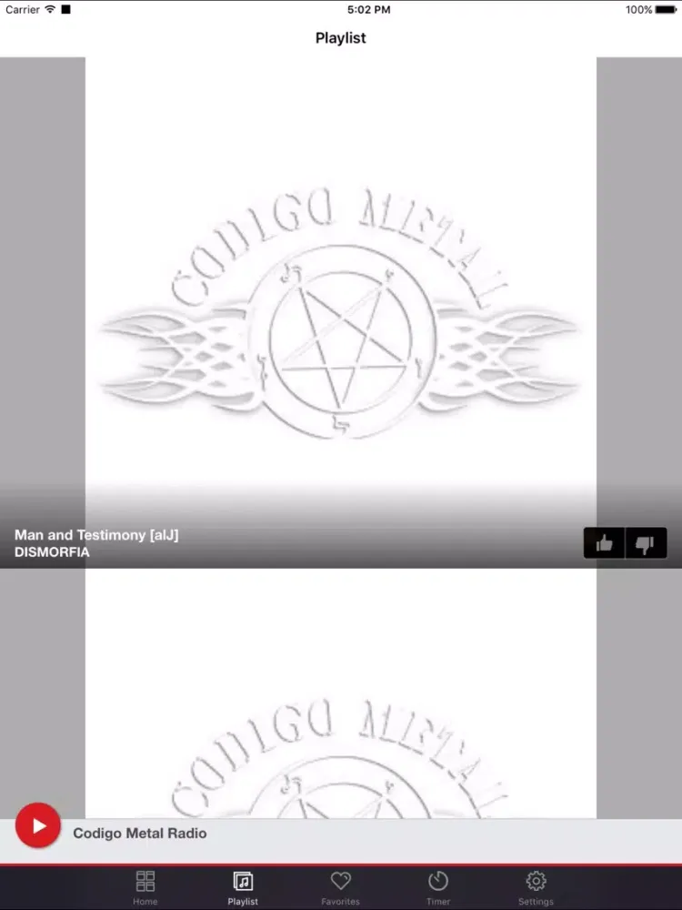 Captures d'écran de Codigo Metal Radio iPad 