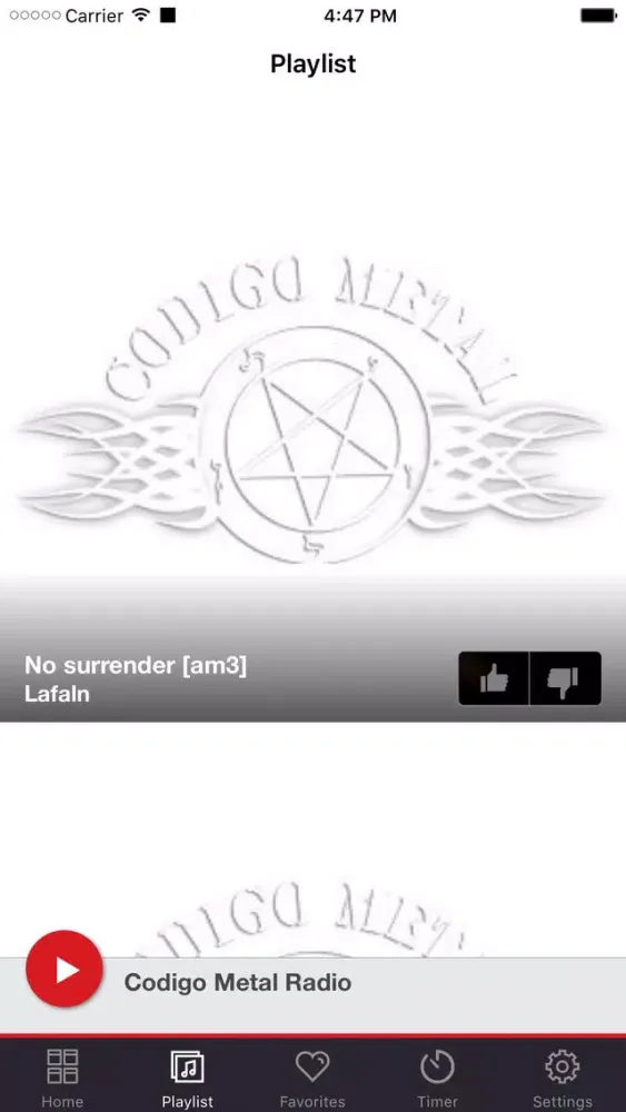 Captures d'écran de Codigo Metal Radio