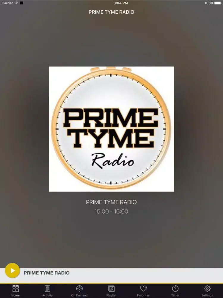 Ảnh chụp màn hình của PRIME TYME RADIO iPad 