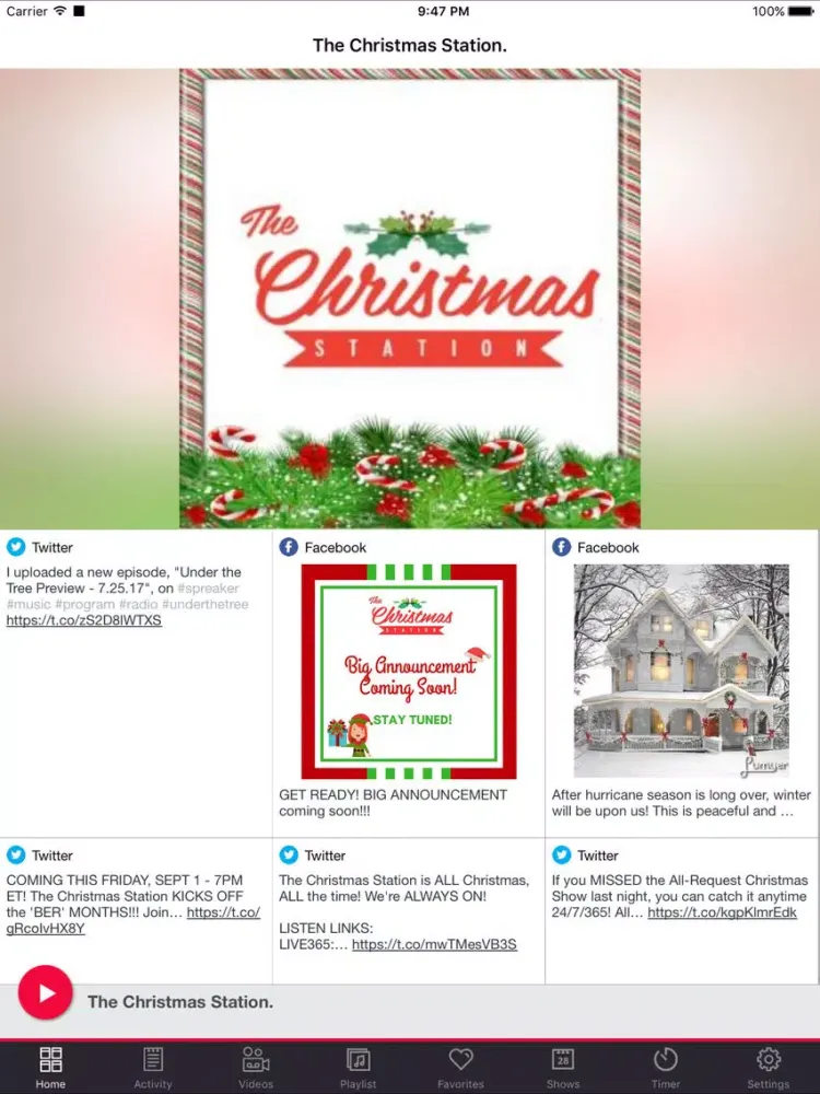Capturas de tela do The Christmas Station. iPad 