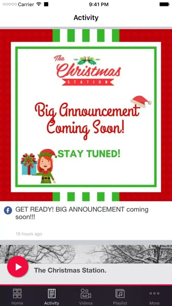 Capturas de tela do The Christmas Station.
