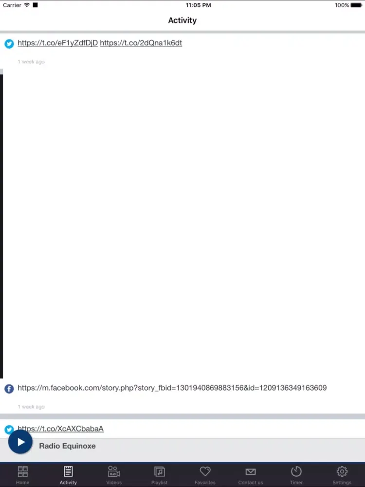 Capturas de pantalla de Radio Equinoxe.com iPad 