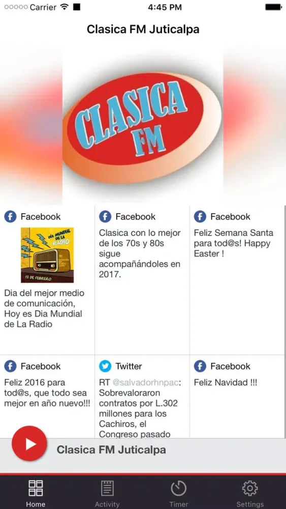 Zrzuty ekranu Clasica FM Juticalpa