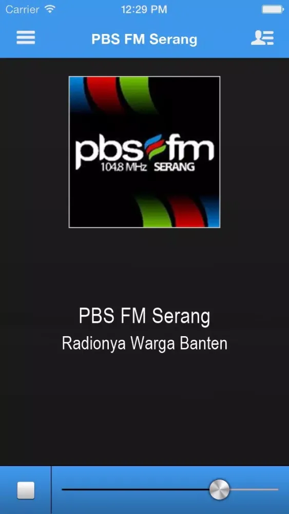 PBS FM Serang سکرین شاٹس