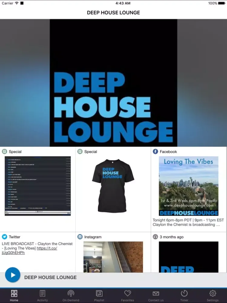 Tangkapan skrin DEEP HOUSE LOUNGE iPad 