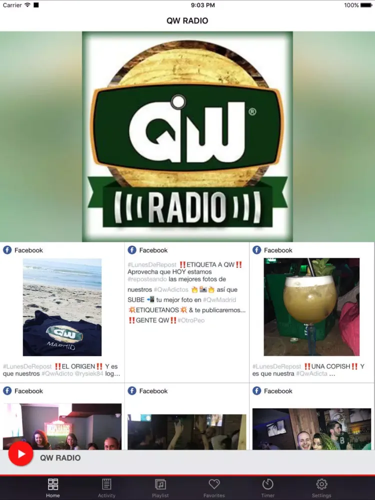 QW RADIO iPad  Ekran Görüntüleri