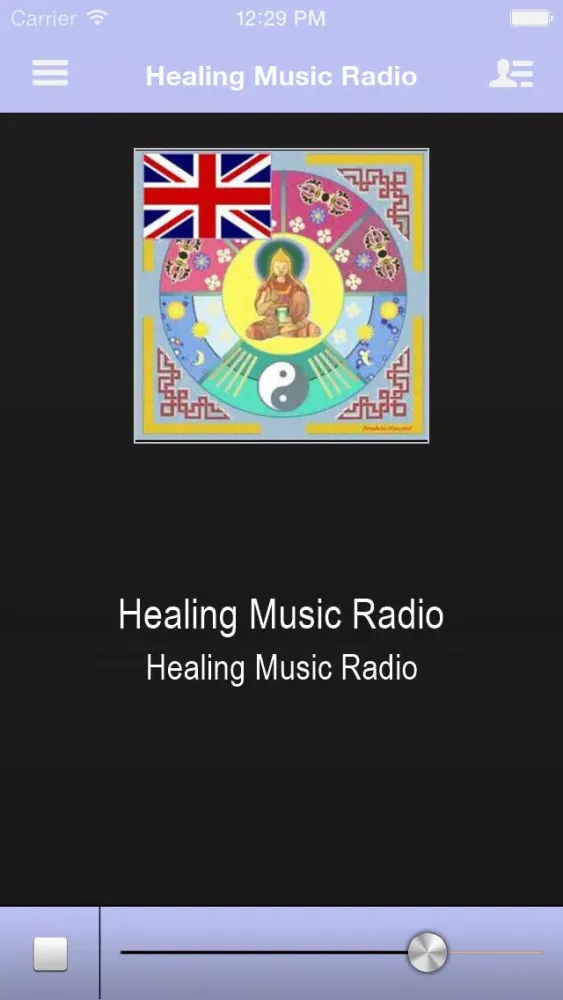 Capturas de tela do Healing Music Radio App