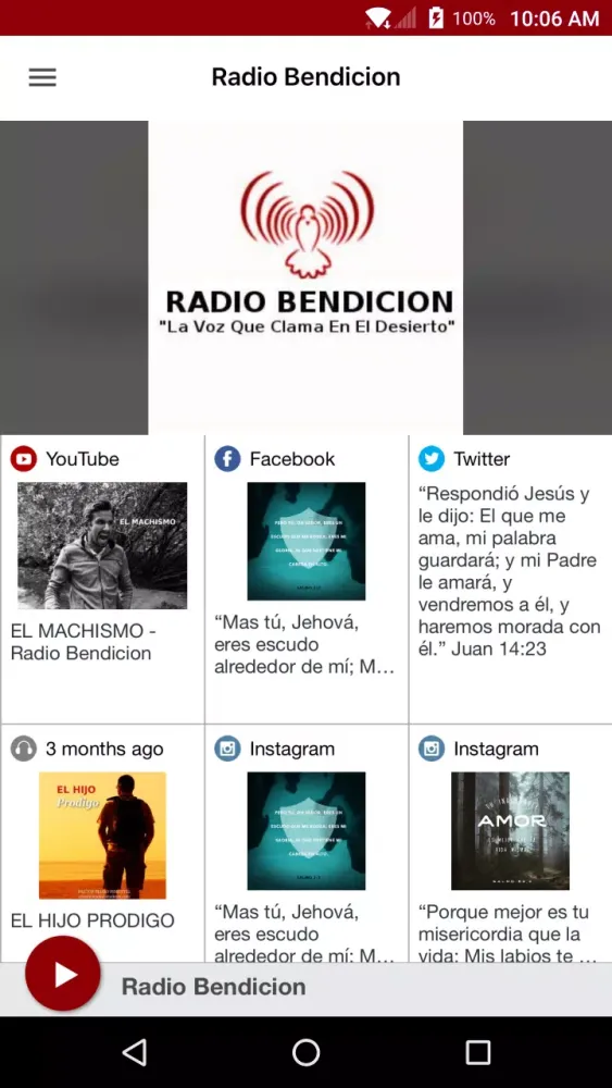 Скриншоты Radio Bendicion