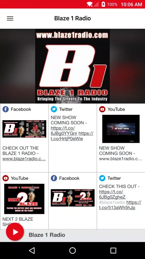 Blaze 1 Radio Screenshots