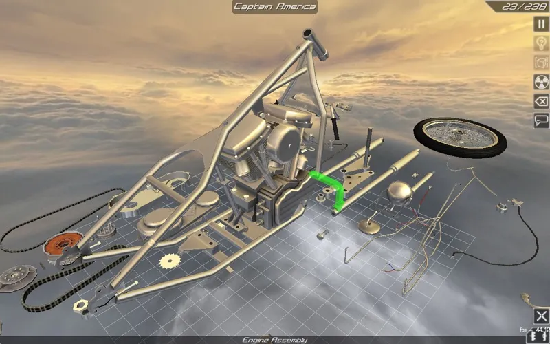 Tangkapan layar Bike Disassembly 3D