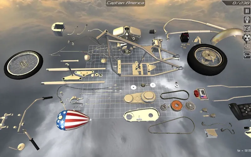 Tangkapan layar Bike Disassembly 3D