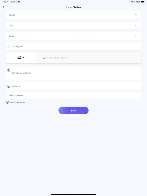 Delivery Hub+ iPad  স্ক্রিনশট