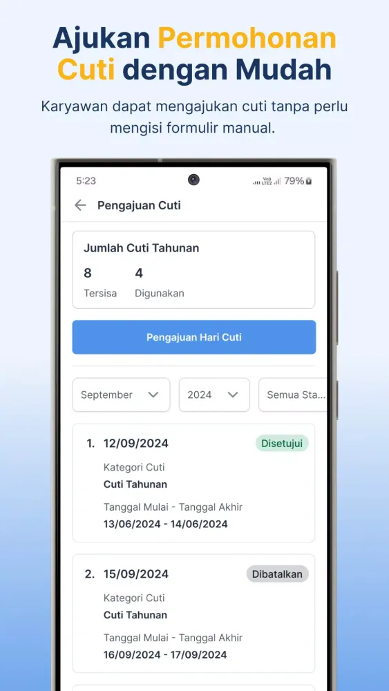 Portal Kerja HRMS 스크린샷