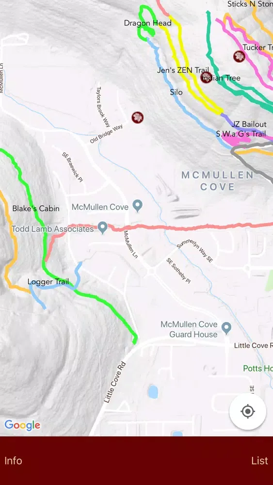 Zrzuty ekranu McMullen Cove Trails