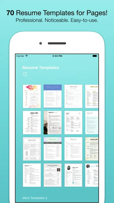 Tangkapan skrin Resume Templates (for Pages)
